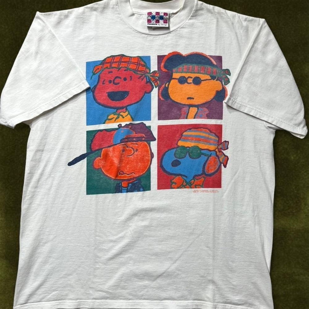Vintage 90s Peanuts by Design Graphic Tee Modern Size L
